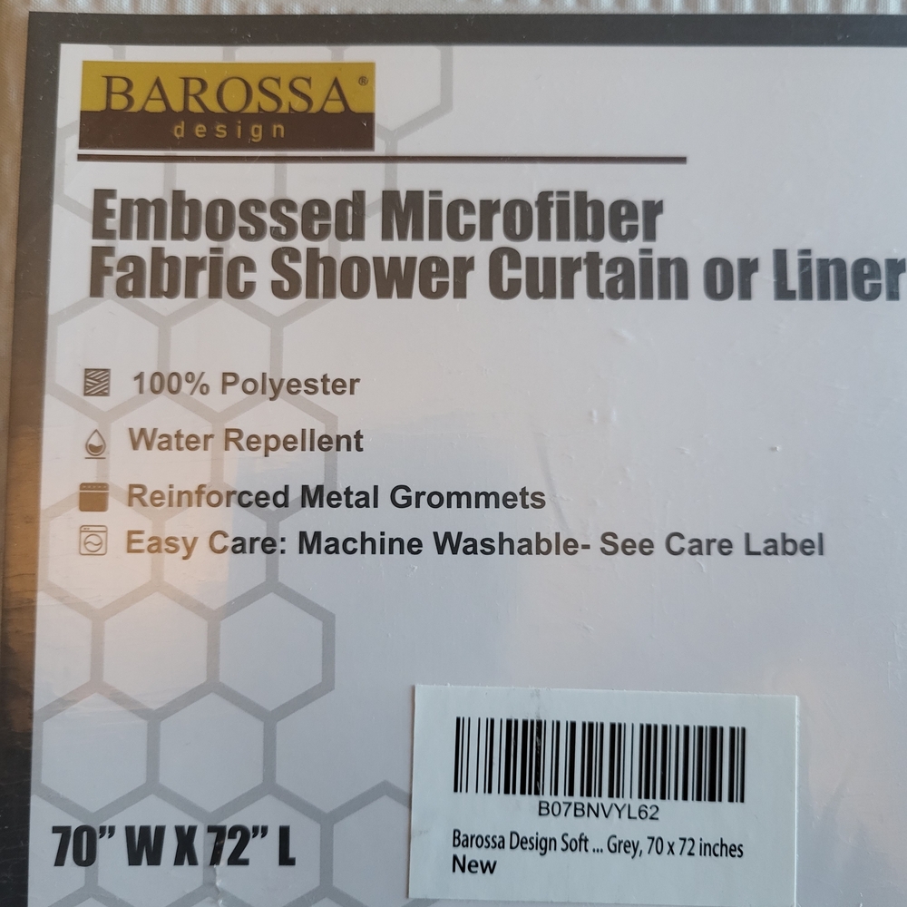 Barossa Design Gray Shower Curtain